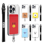 BTS BT21 Official FACE SMART TAB Phone Case Strap For Any Case