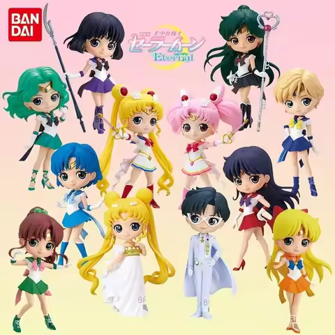 HOT Original Bandai Figuarts Qposket Toys Sailor Moon Cosmos Tsukino Usagi Eternal Sailor Moon Anime
