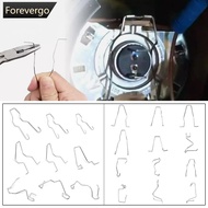 FOREVERGO 9/12Pcs Car Headlamp Light Bulb Retainer Spring Clips Buckles Metal Headlight Bulb Spring 