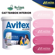 CAT TEMBOK INTERIOR AVITEX 5 KG / AVIAN R2 PINK FANTA-Hosebuild