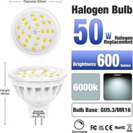 Aiwode Dimmable MR16 LED Bulb Gu5.3 Spotlight,5W Equivalent 50W,Natural 
White 4000K,600LM RA85 DC12