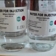 Water For Injection 500ml / Aquabidest botol kaca 500ml