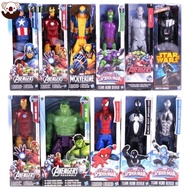 VANES Marvel Kid Gifts 12''/30cm Hulk Spiderman Buster Iron Man Action Figure