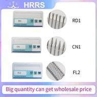 12Pcs/Box Dental Flame White Stone Polishing FG Burs FL2 CN1 RD1 Abrasion Point Bur Fit High Speed H