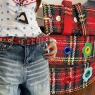 4-1Pc Y2K Dopamine Flower Deco Belt - Adjustable Waist Strap - American High Street Waistband - Flor