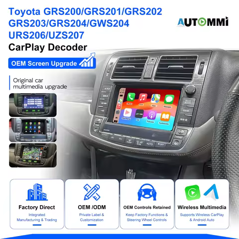 Wireless CarPlay Android Auto OEM Module for Toyota Crown 2008-2012 GRS200 GRS201 GRS202 GRS203 GRS2