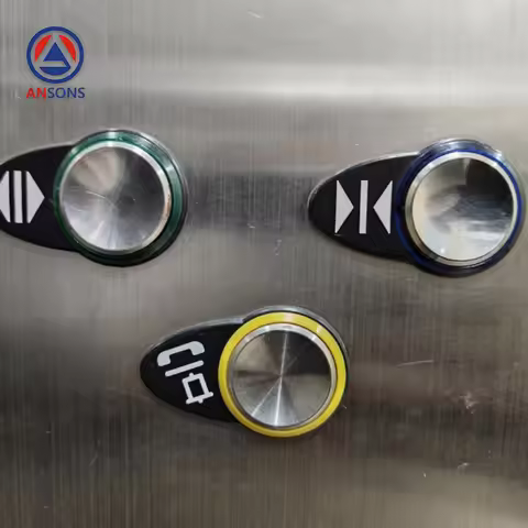 OTIS Elevator Button Black Character Slice Ansons Elevator Spare Parts