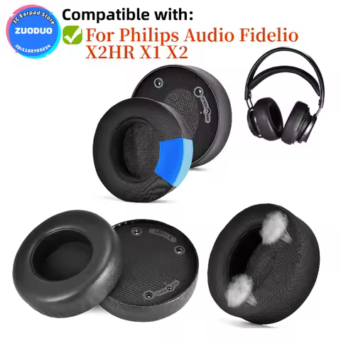 For Philips Audio Fidelio X2HR X1 X2 Headphone Earpads Soft Leather Foam Sponge Earmuffs Replacement