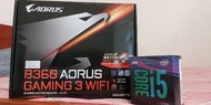 技嘉B360 gaming 3 wifi + i5 9400f