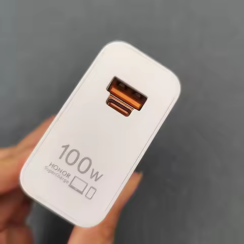 100W Honor 500 400 Pro Super Fast Charger Dual Port USB C Power Adapter 6A Type C Cable For Magic8pr