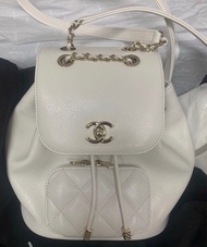 Chanel business affinity backpack 白包背包