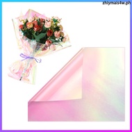 Flower Party Holographic Cellophane Iridescent Paper Dichroic Film for Resin Wrap  zhiymais4w