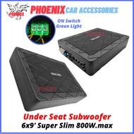 6x9 📣 Car Underseat Super Slim Active Subwoofer Bass High Performance Sound Built In Amplifier Woofer Bawah Sofa Kereta