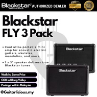 BLACKSTAR Fly 3 Pack Guitar Combo Amplifier with Extension Speaker FLY 3 Pack 3-watt 1x3" Combo Amp (FLY3-PACK / FLY-3)