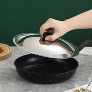 Thickened Pot Cover 24/26cm Stainless Steel Lid for Frying Pan Wok Arched Kitchen Gadget