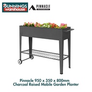 Bunnings Pinnacle #3321764 950 x 350 x 800mm Charcoal Raised Mobile Garden Planter
