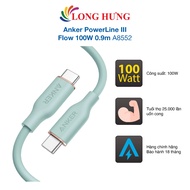 USB Type-C to Type-C Cable Anker PowerLine III Flow 100W 0.9m A8552 - Genuine product
