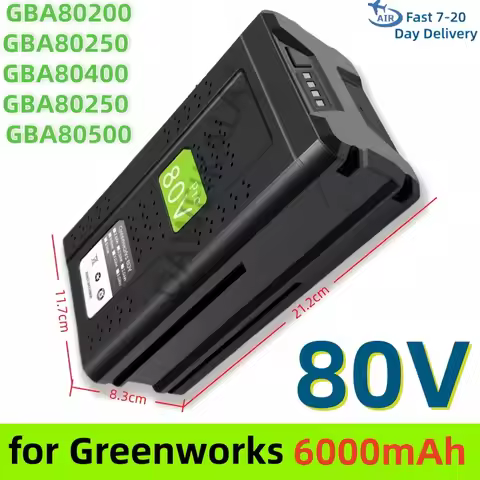 100% genuine for Greenworks 80V Replacement Rechargeable Battery 6.0Ah Lithium Ion Battery for Lithi
