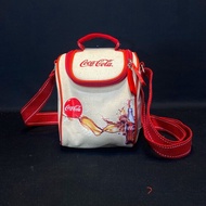กระเป๋า โค้กผ้าดิบ มี 2 ขนาด เล็ก ใหญ่ กระเป๋าสะพายข้าง Coca Cola ของสะสม coke