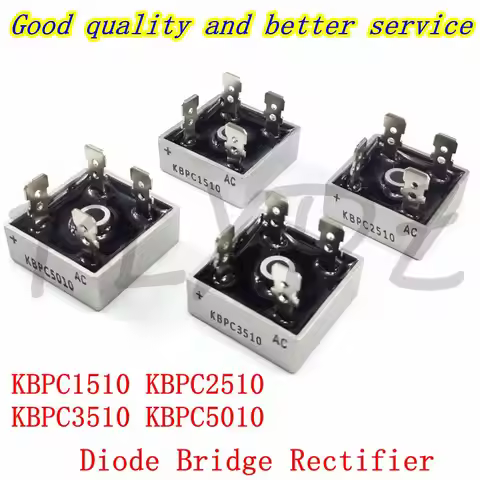 2pcs Diode Bridge Rectifier KBPC5010 KBPC1510 KBPC2510 KBPC3510 Rectifiers 15A 25A 35A 50A 1000V Rec