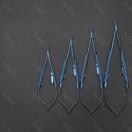 【Special offer】 Castroviejo Needle Holders With Lock Straight Curved Tip Tweezer Clip Forceps Titani