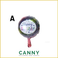 50pcs Belon Hari Jadi 10 Inci / 10 inch Round Foil Balloon Happy Birthday High Quality / Belon Happ
