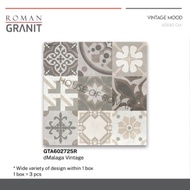 Granit Lantai Motif 60x60/Roman dMaloca Vintage/Keramik Lantai Motif