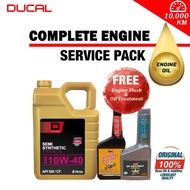 DUCAL SEMI SYNTHETIC Engine Oil 10W40 API SM/CF 5 Litres (FREE Engine Flush & Oil Treatment) 10W40 5