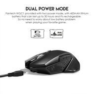 FANTECH WGC1 Wireless mouse Charging design RGB And 2400DPI Adjustable Gaming Mouse PIXART 3212 Game