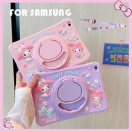 Lanyard Case For Samsung Galaxy Tab A7 A8 S6 Lite 8.0" 8.7" 10.1" 10.4" 10.5" Cartoon Soft SM-P610 SM-T510 SM-T500 SM-T220 SM-T290 SM-X200 Cute Kids Stand Handle Cover