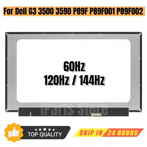 iParts Replacement Display for Dell G3 3590 P89F P89F001 P89F002 DB95JW2 3500 P89F002 0G5R2F 15.6 FH
