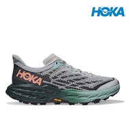 2024 Hoka Women Speedgoat 5 Wide Trail Running Shoes -  Harbor Mist / Spruce MEN WOMEN Sneaker