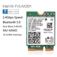 Intel Wifi 6 AX201NGW 802.11ax Bluetooth 5.0 Wifi Card M.2 AX201 cnvi