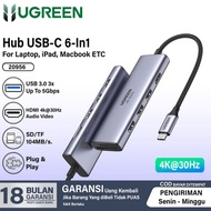 USB HUB 6 in 1 UGREEN 20956A USB Type-C Multi Function Adapter 4K 30Hz