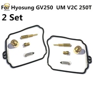 【Motorland】For Hyosung GV250 Aquila UMV2C Carburetor Repair Rebuild Main Jet For Pilot Jet Kit