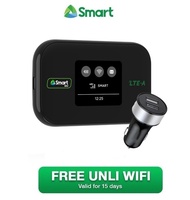 SMART Bro Pocket WiFi LTE-Advanced [Boosteven M281T] w/ UNLI data for 15 days FREE! Car WiFi Charger