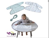 Tidy Tot Bib & Tray Kit - 英國Tidy Tot BLW 圍兜及防髒托 Dove Grey