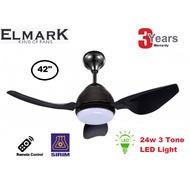 ELMARK PIKACHU 403 / 42 INCH / 3 TONE LED/ REMOTE CONTROL CEILING FAN / BABY FAN