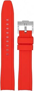 Curved End Rubber Strap 18/19/20/22/22 mm Universal Silicone Watch Band Soft Sports Waterproof Strap