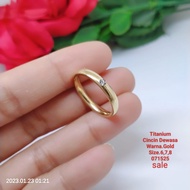 Anti-Rust Titanium Ring, Anti-Fade or Fade Cincin Titanium Anti Karat