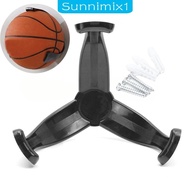 [Sunnimix1] Ball Storage Wall Mount Universal Space Saver Basketball Rack for Volleyball