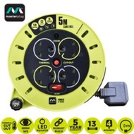 masterplug Pro-XT 5meter 4 Gang portable cassette reel (CSU05134SL-PX)