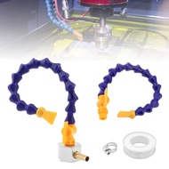 G1/4 Flat Nozzle Plastic Adjustable Cooling System for CNC Machine / Lathe with 2 pcs 40 cm Coolant 