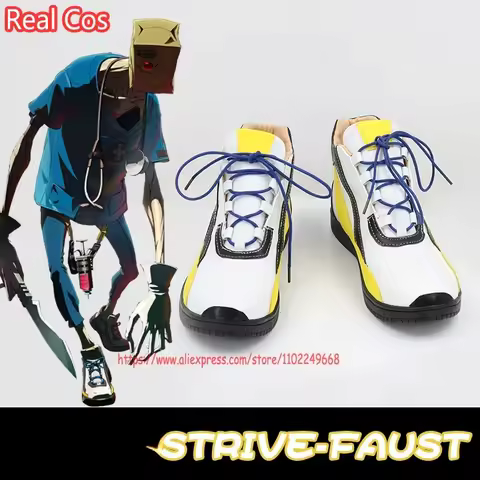 RealCos Guilty Gear STRIVE Faust Cosplay Shoes Boots Halloween Cosplay Costume Accessory