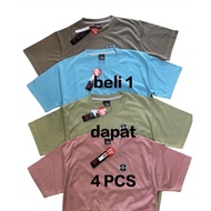 Package Of 4pcs distro T-Shirts Can Be Used By Boys And Girls/1 If You Buy Get 4 pcs premium T-Shirt