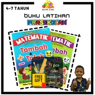 Buku Latihan Mudah Mengira Matematik Tambah Tolak 4-7 Tahun Prasekolah PASTI Tadika Sukatan KSPK