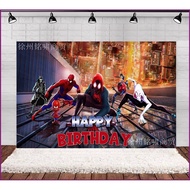 Spider-Man Across the Spider-Verse backdrop banner party decoration photo photography background cloth
