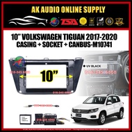 Volkswagen VW Tiguan 2017 - 2020 Android player 10" inch Casing + Socket With Canbus - M10741