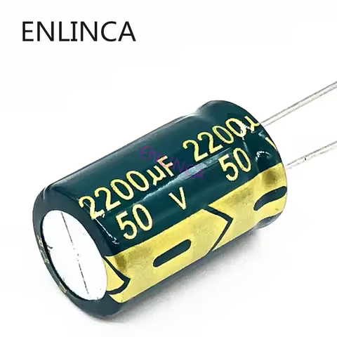 10pcs/lot P35 high frequency low impedance 50V 2200UF aluminum electrolytic capacitor size 13x25 220