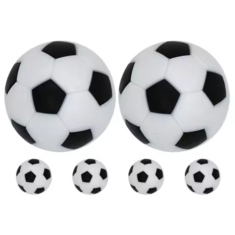 6pcs Mini Foosball Balls Table Soccer Replacement Footballs Desktop Soccer Accessories Table Footbal